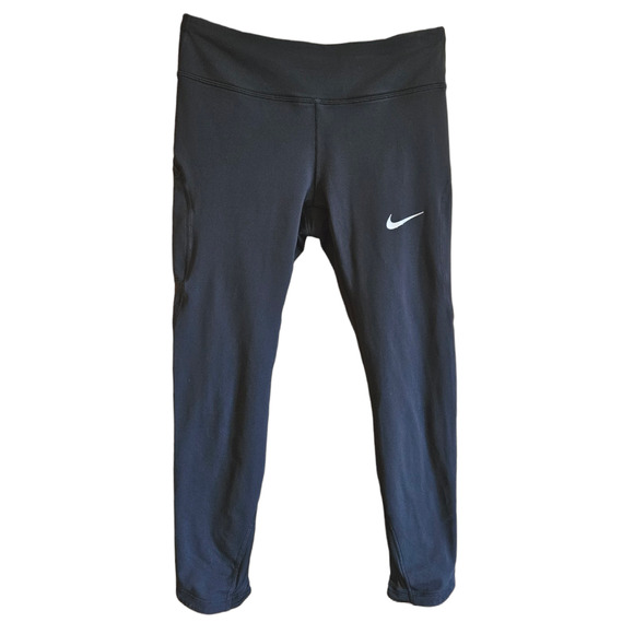Nike Running Dri-Fit Leggings Athletic Bottoms Black Women's Small - Picture 1 of 10